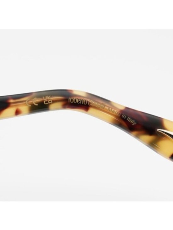 Roberto Cavalli SRC002M 0AGG Sunglasses Havana Square Frame, Brown Lenses main image 8